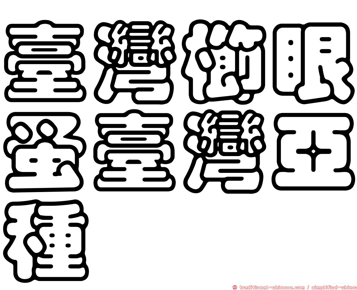 臺灣櫛眼蚤臺灣亞種