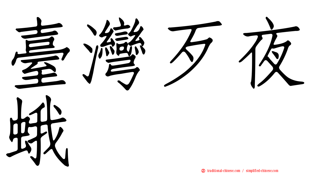 臺灣歹夜蛾