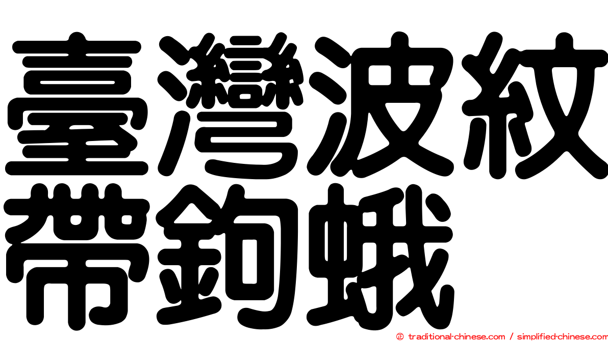 臺灣波紋帶鉤蛾