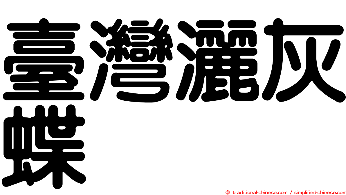 臺灣灑灰蝶