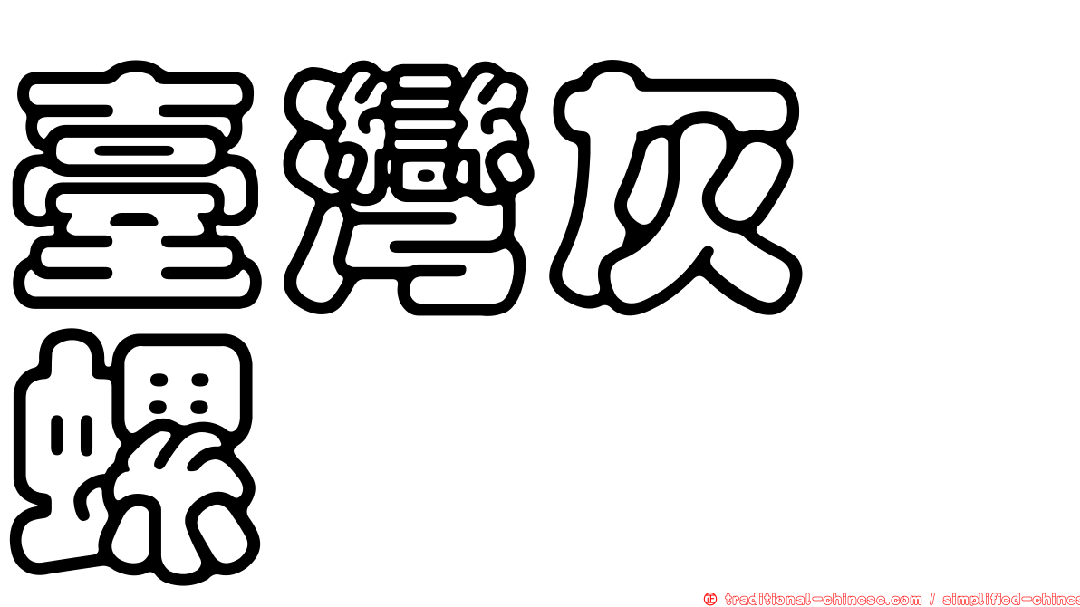 臺灣灰榧螺