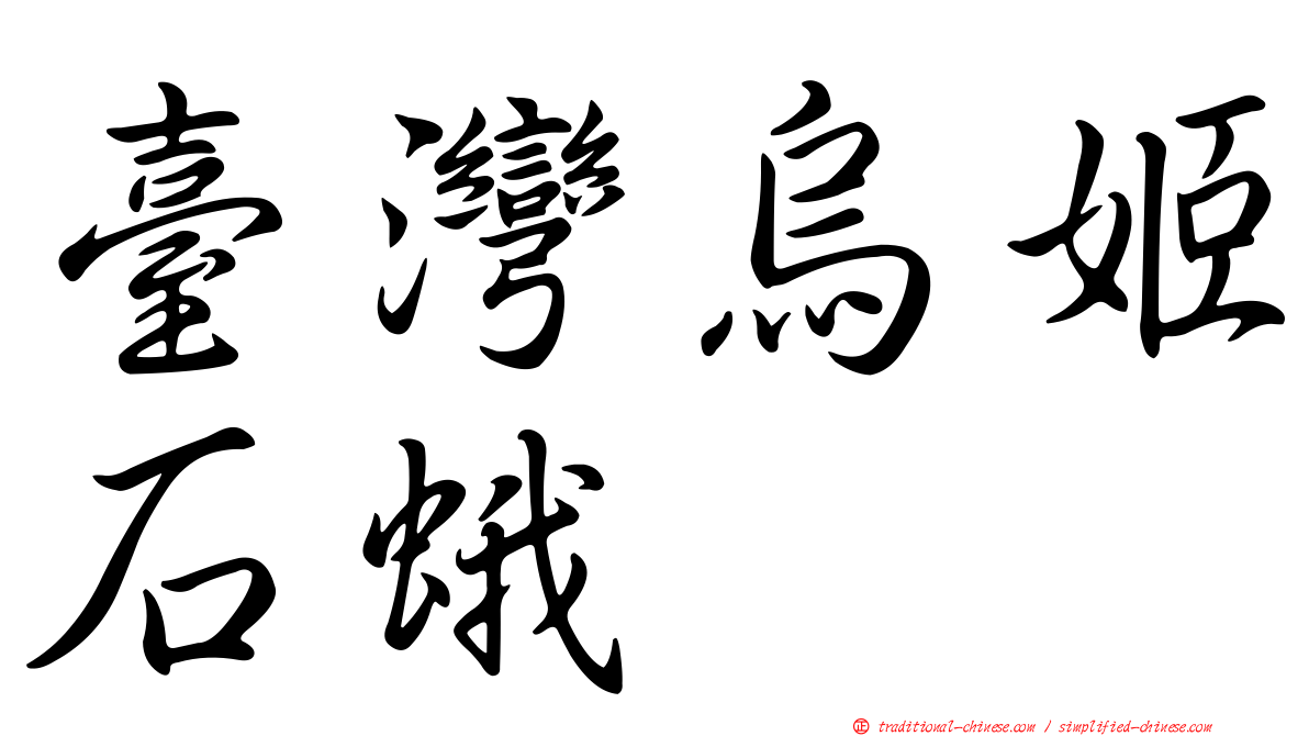臺灣烏姬石蛾