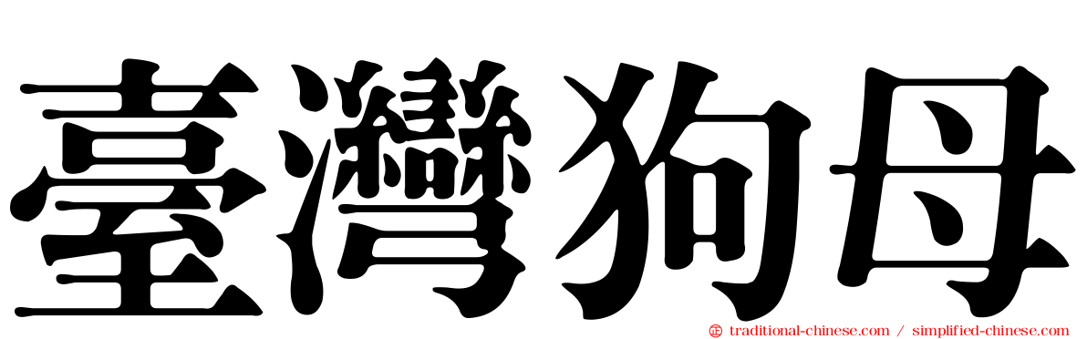 臺灣狗母