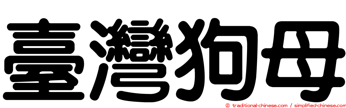 臺灣狗母