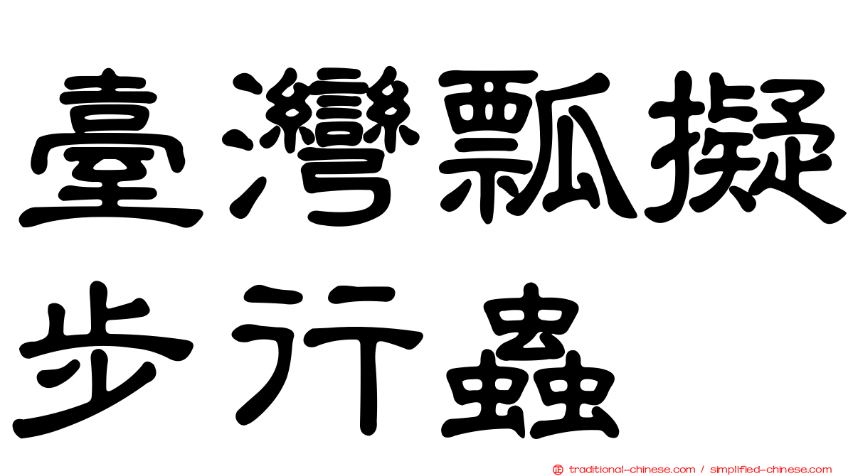 臺灣瓢擬步行蟲