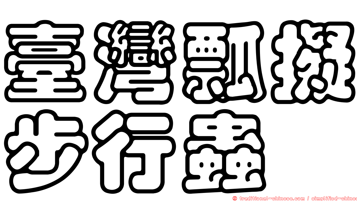 臺灣瓢擬步行蟲
