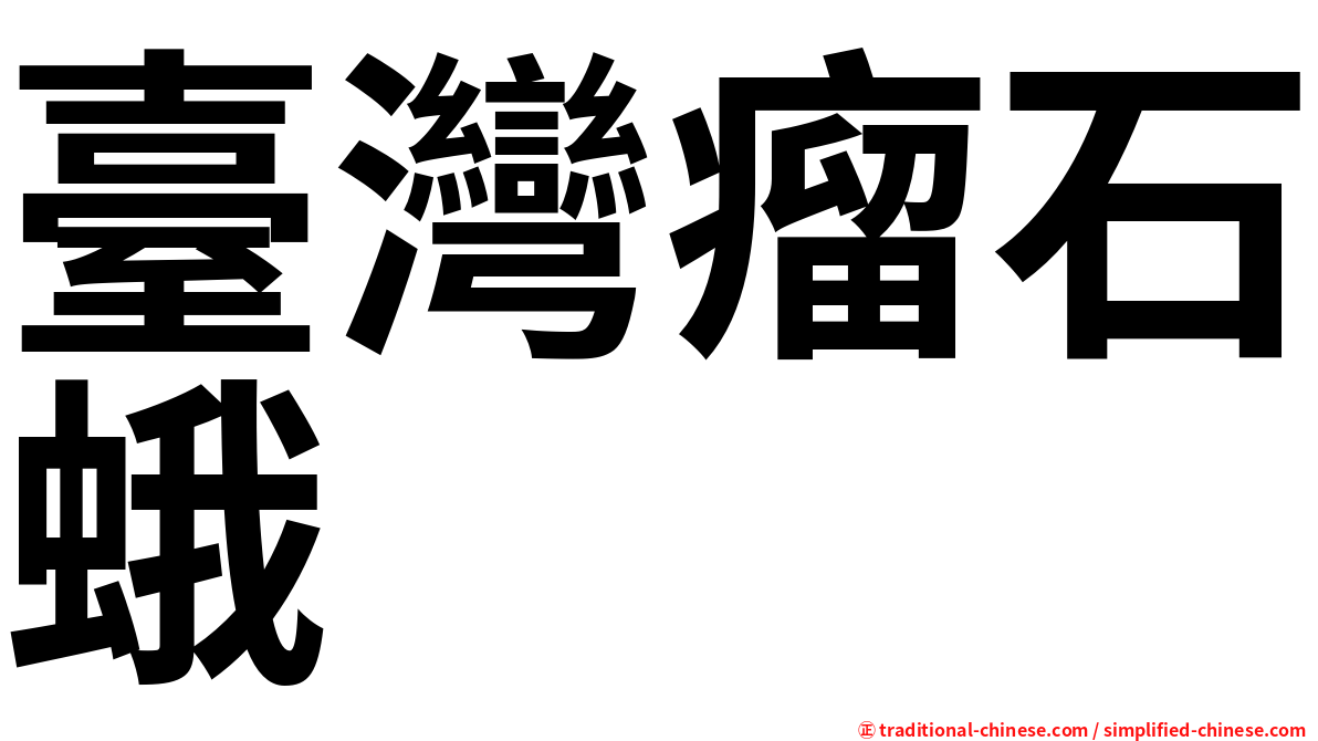 臺灣瘤石蛾