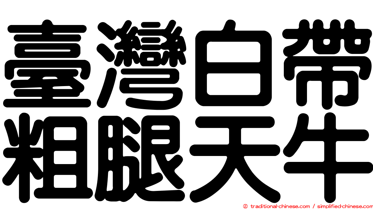 臺灣白帶粗腿天牛