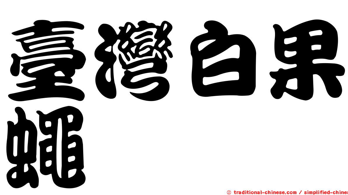 臺灣白果蠅
