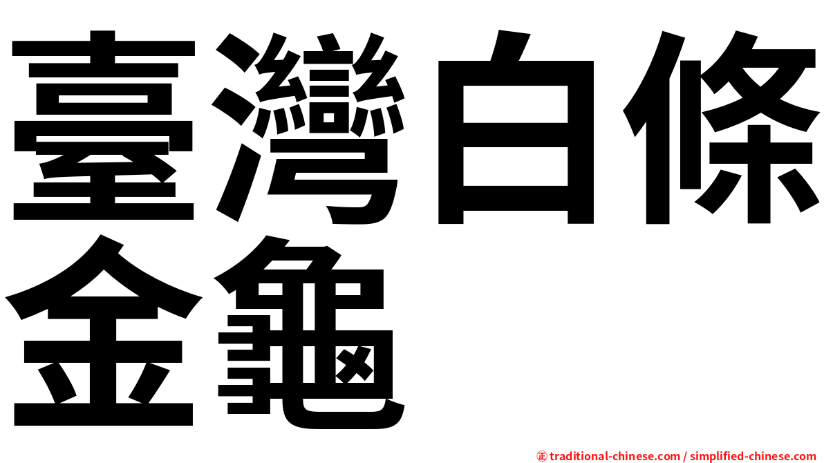 臺灣白條金龜
