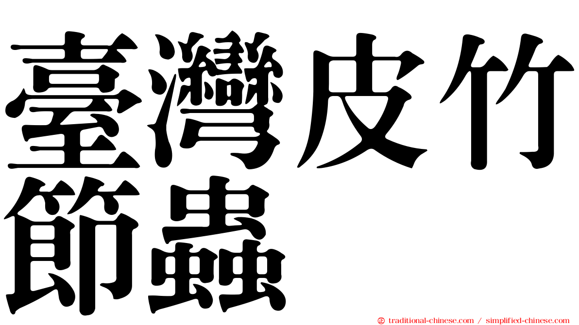 臺灣皮竹節蟲