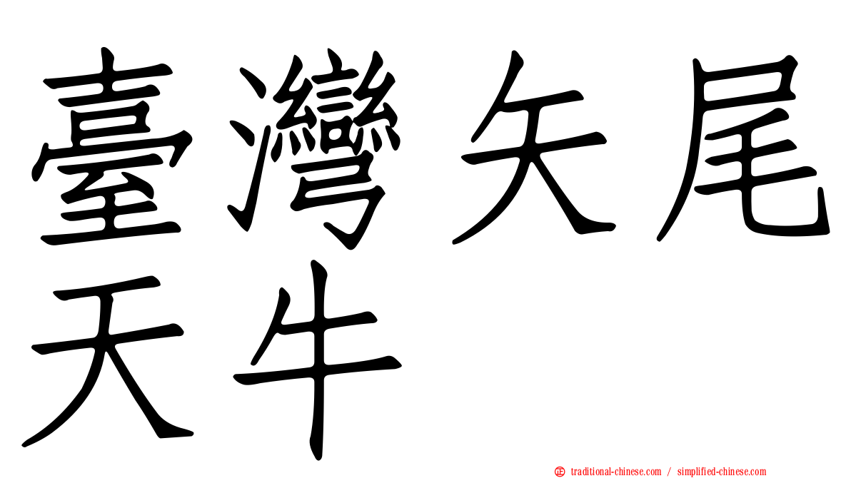 臺灣矢尾天牛
