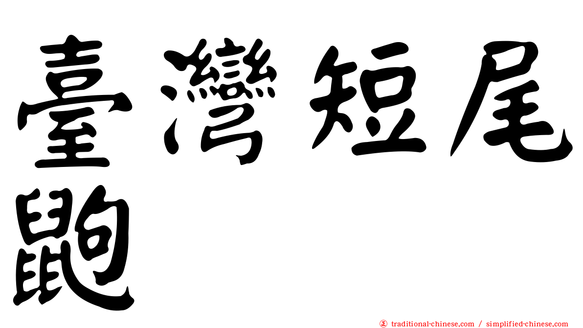 臺灣短尾鼩