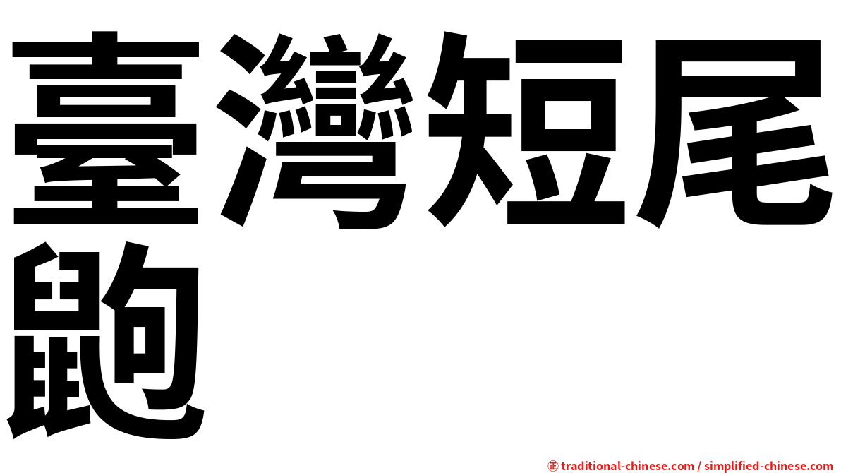 臺灣短尾鼩