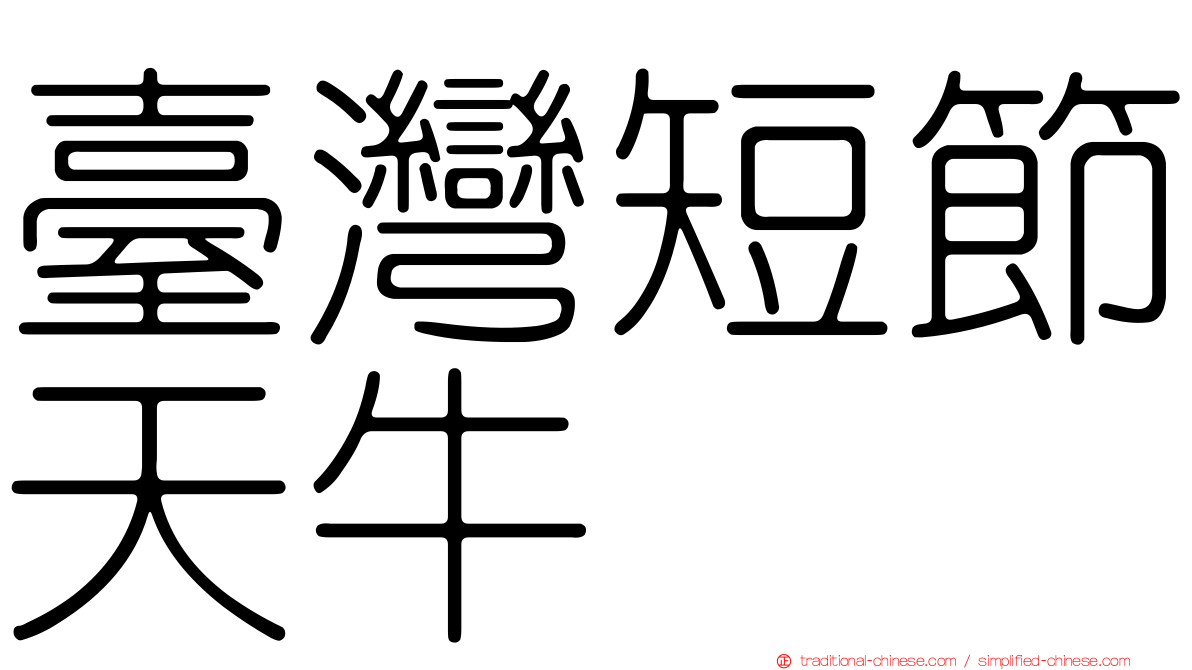 臺灣短節天牛