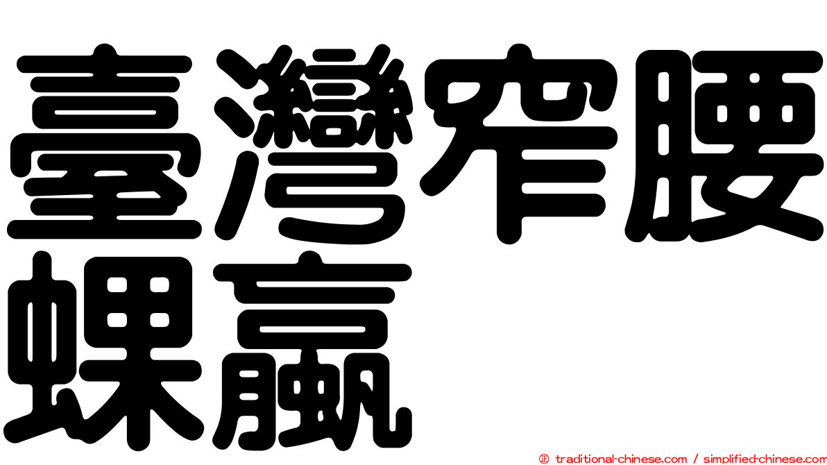 臺灣窄腰蜾蠃