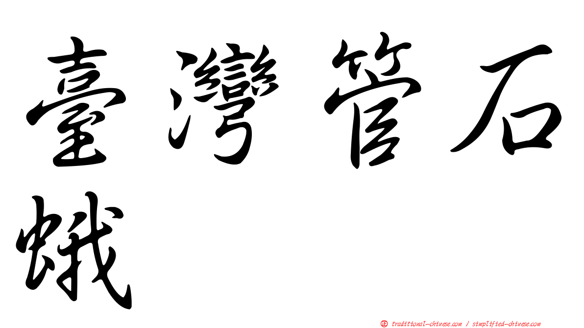 臺灣管石蛾