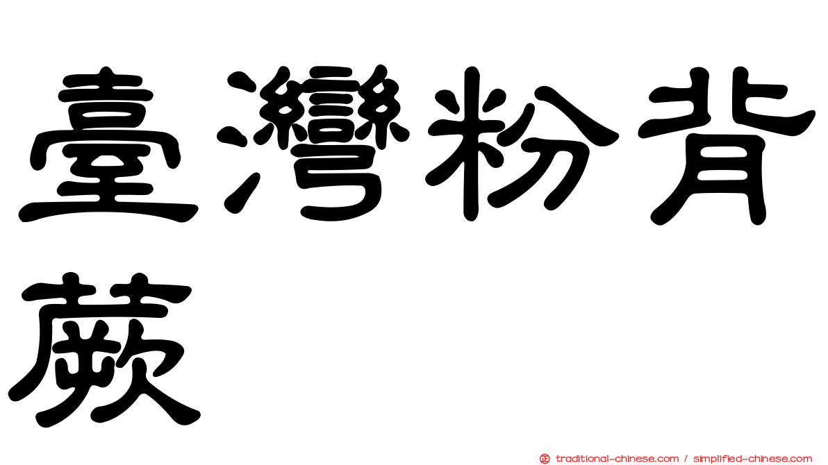 臺灣粉背蕨