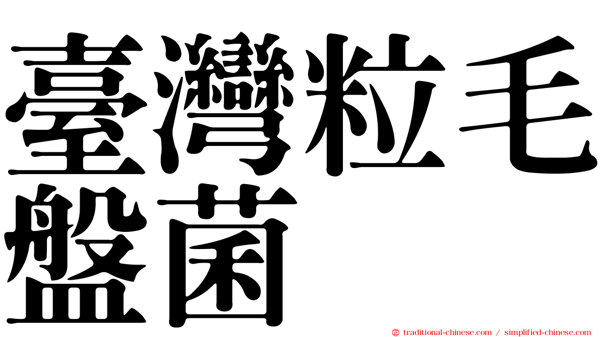 臺灣粒毛盤菌