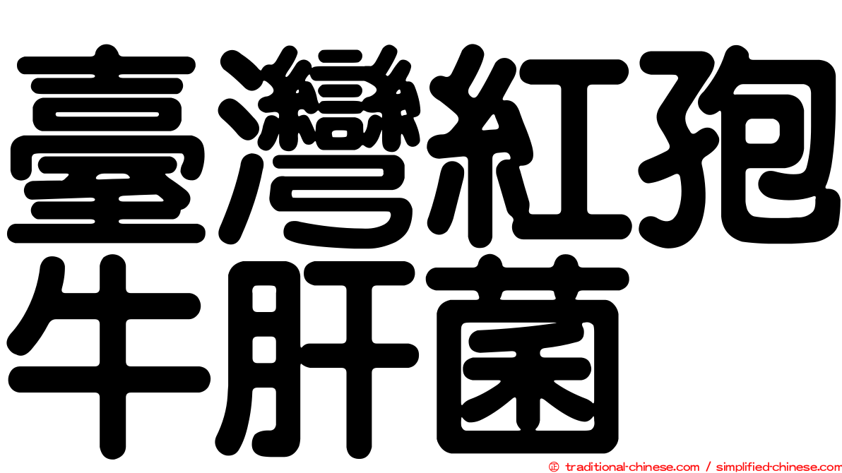 臺灣紅孢牛肝菌