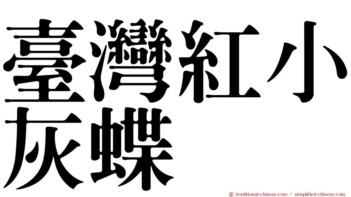 臺灣紅小灰蝶