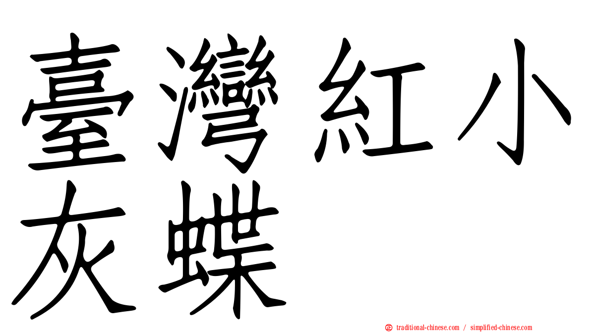 臺灣紅小灰蝶