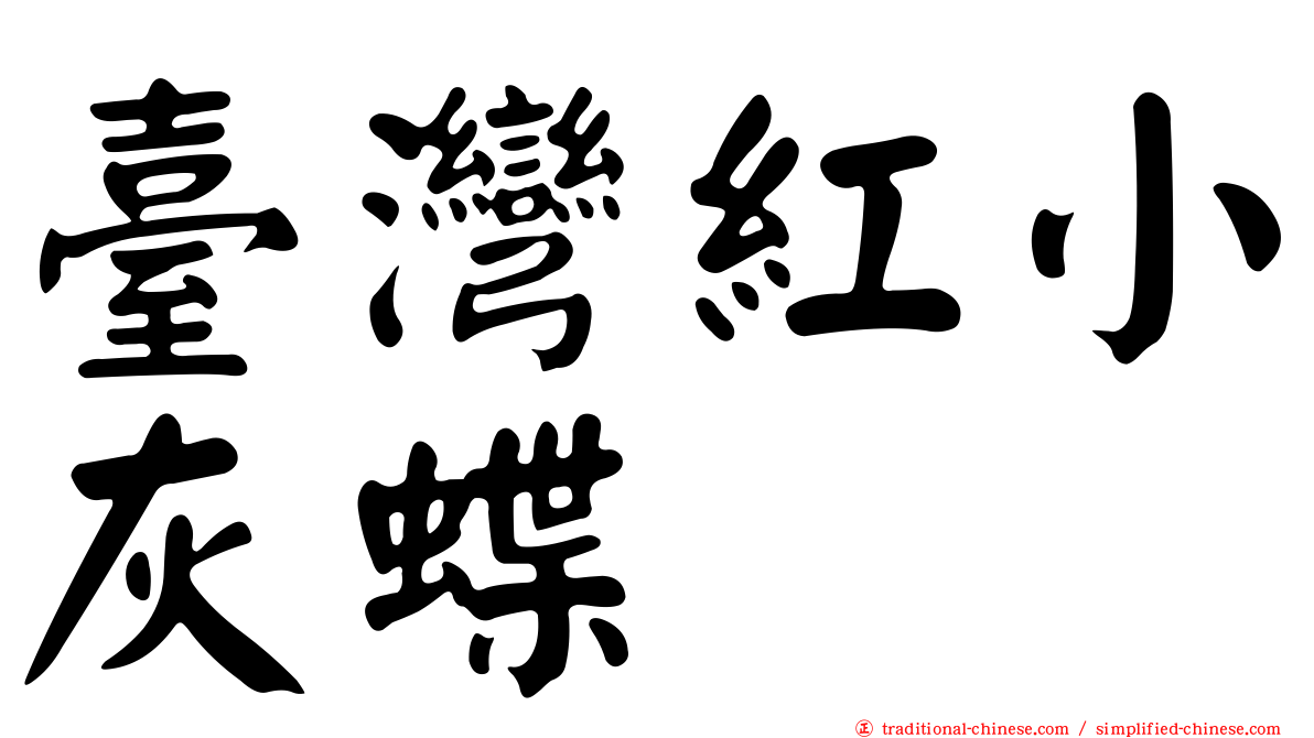 臺灣紅小灰蝶