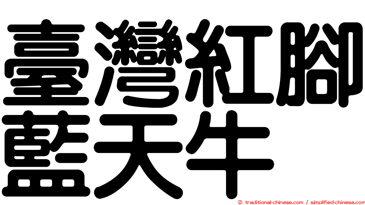 臺灣紅腳藍天牛