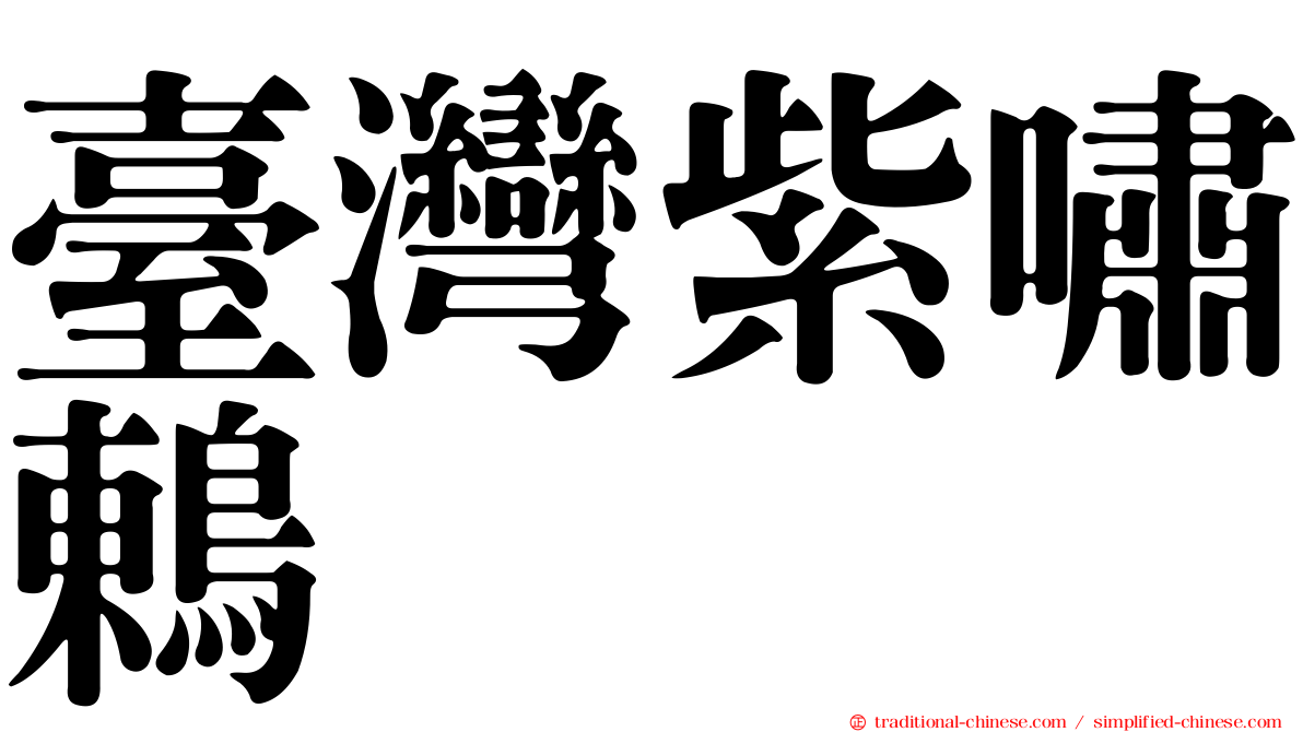 臺灣紫嘯鶇