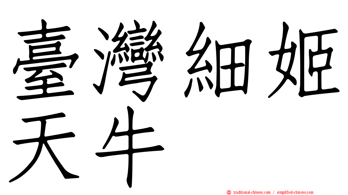 臺灣細姬天牛
