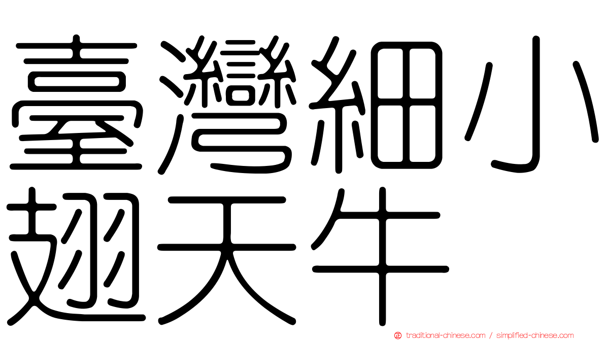 臺灣細小翅天牛
