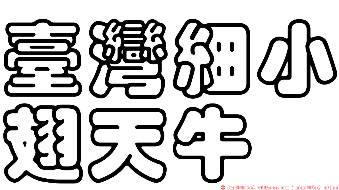 臺灣細小翅天牛