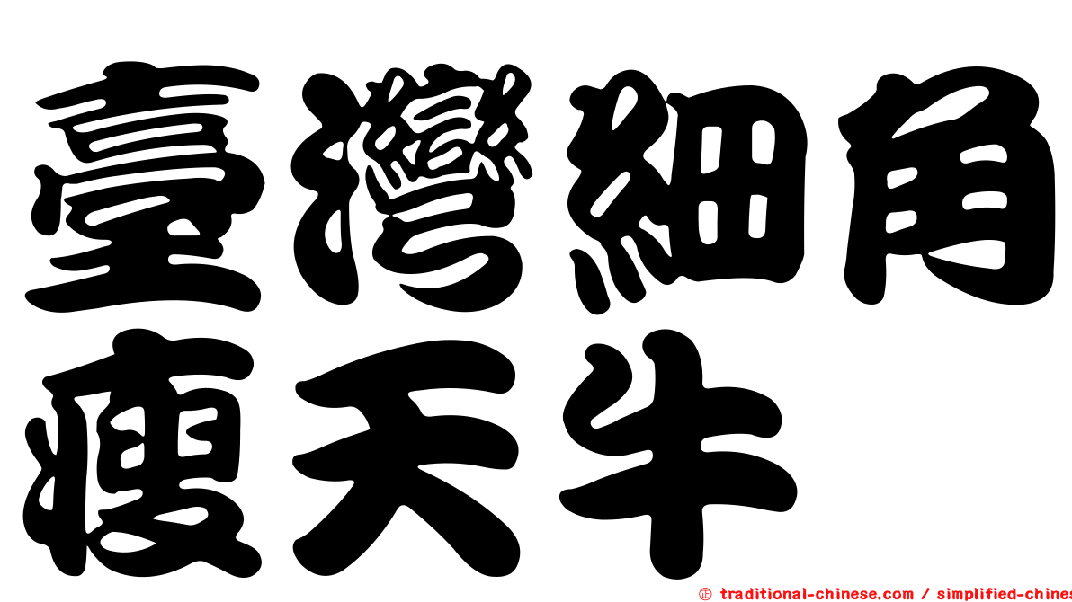 臺灣細角瘦天牛