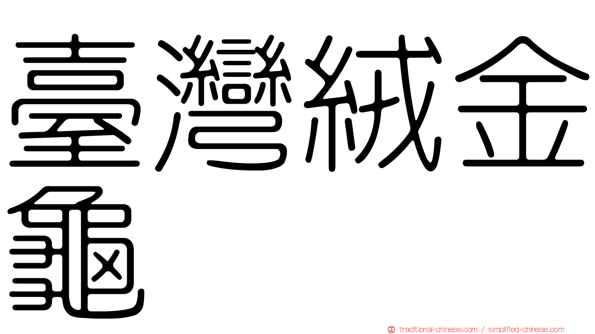 臺灣絨金龜