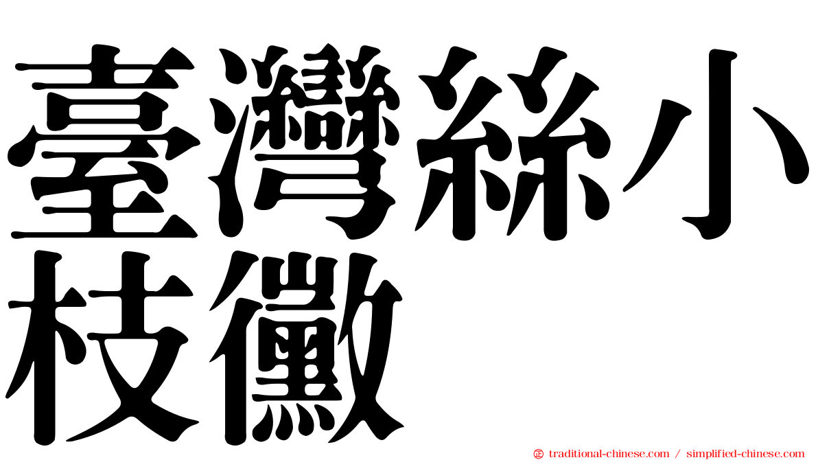 臺灣絲小枝黴