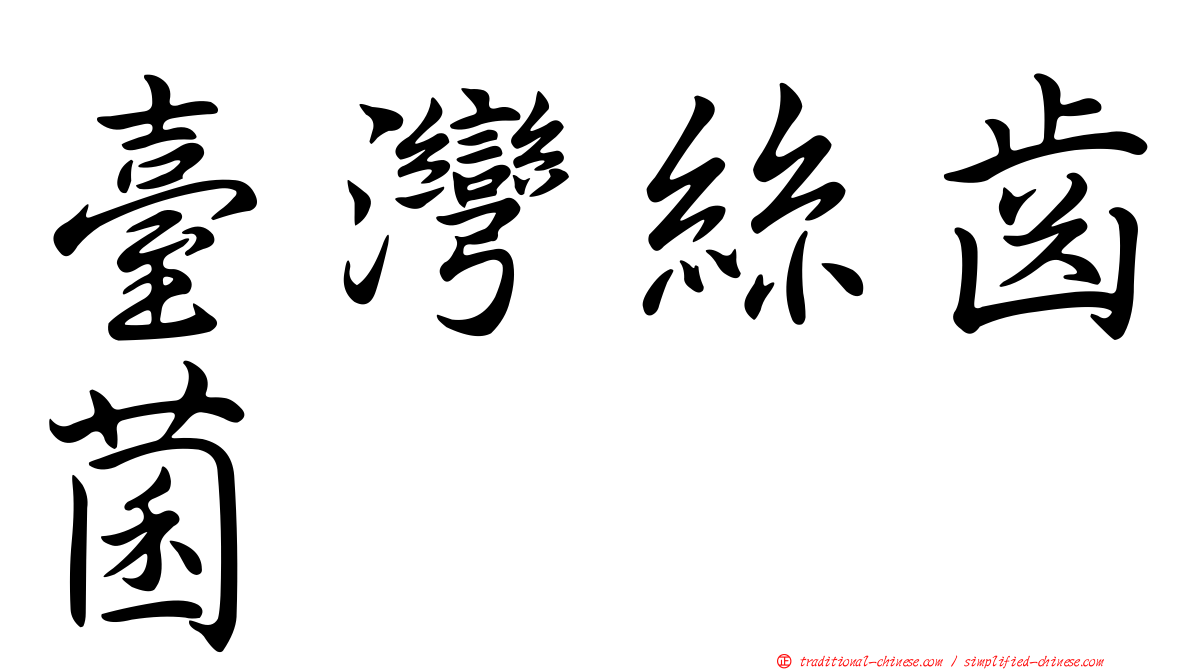 臺灣絲齒菌