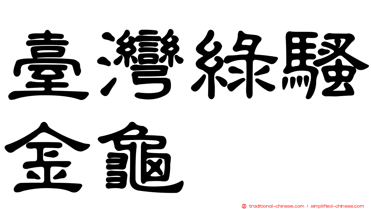 臺灣綠騷金龜