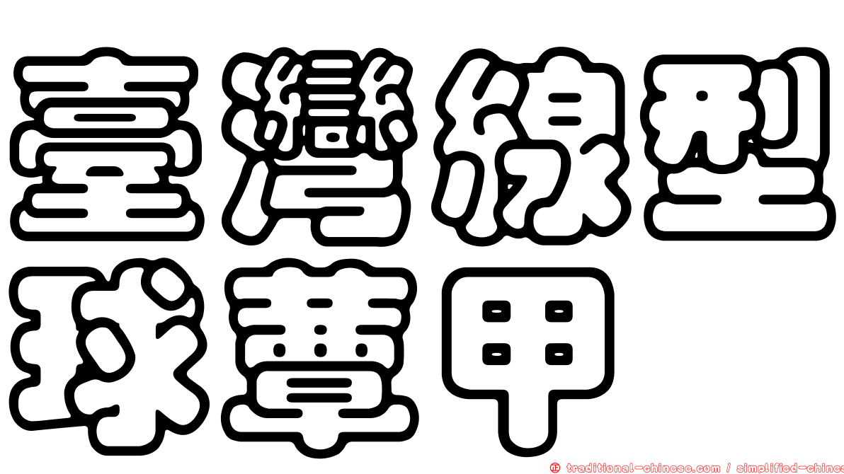 臺灣線型球蕈甲