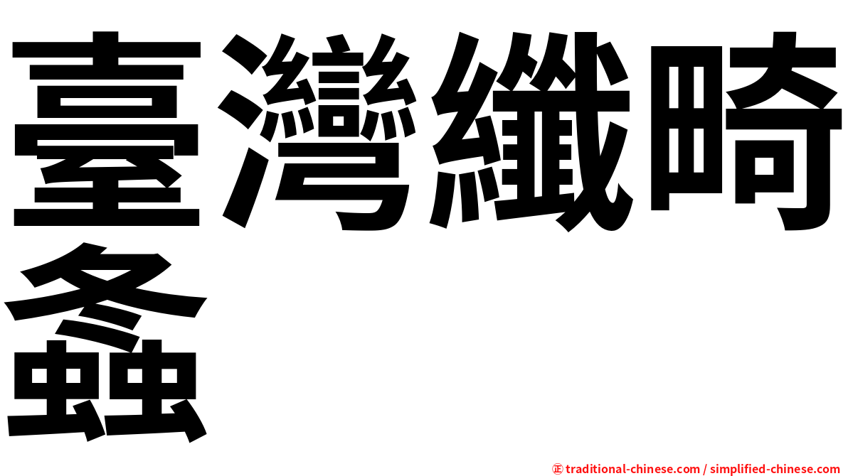臺灣纖畸螽