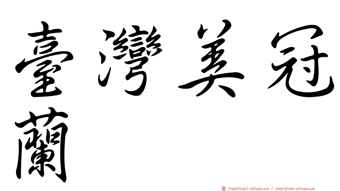 臺灣美冠蘭