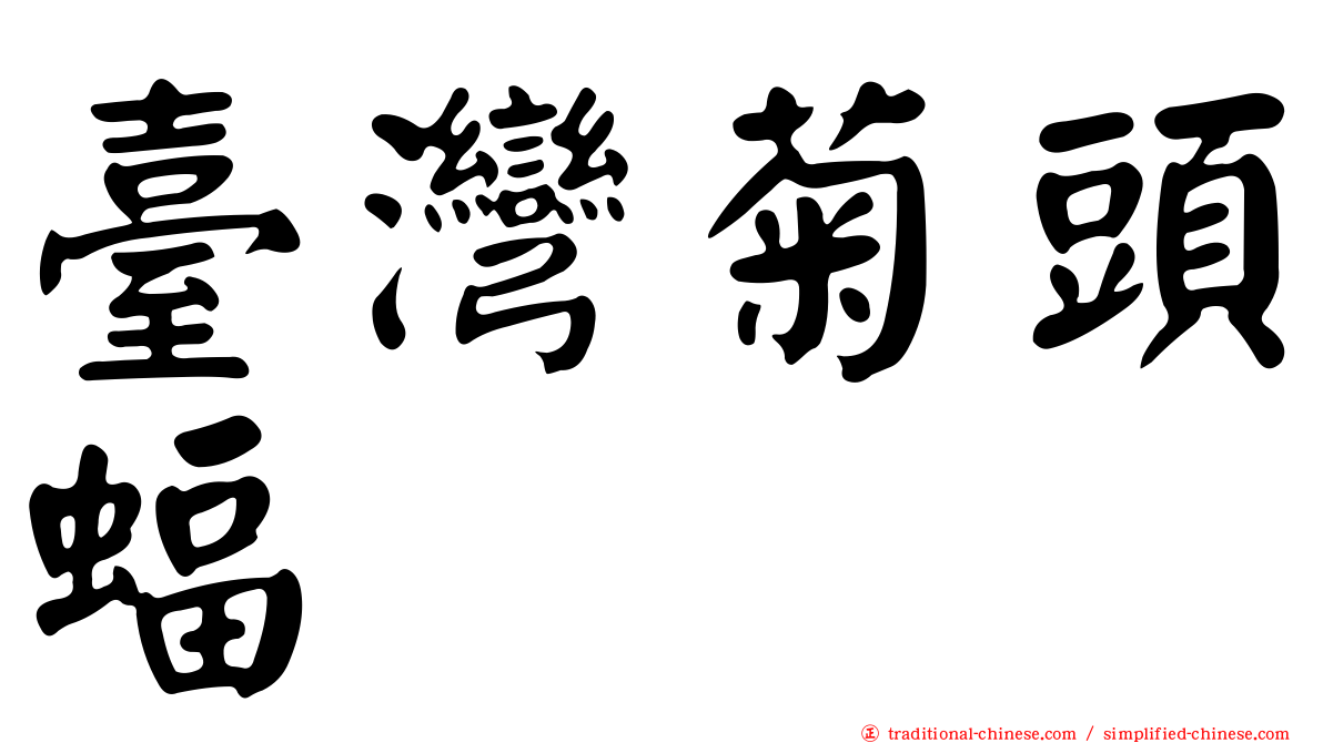 臺灣菊頭蝠