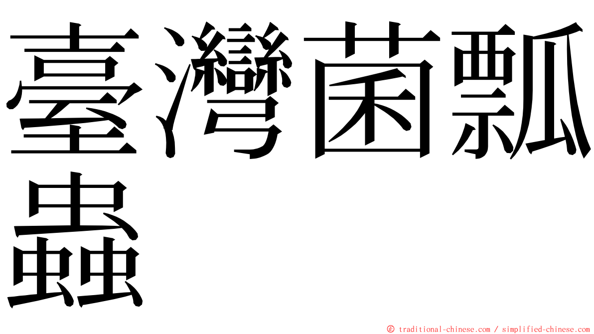 臺灣菌瓢蟲 ming font