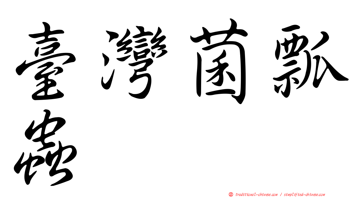 臺灣菌瓢蟲
