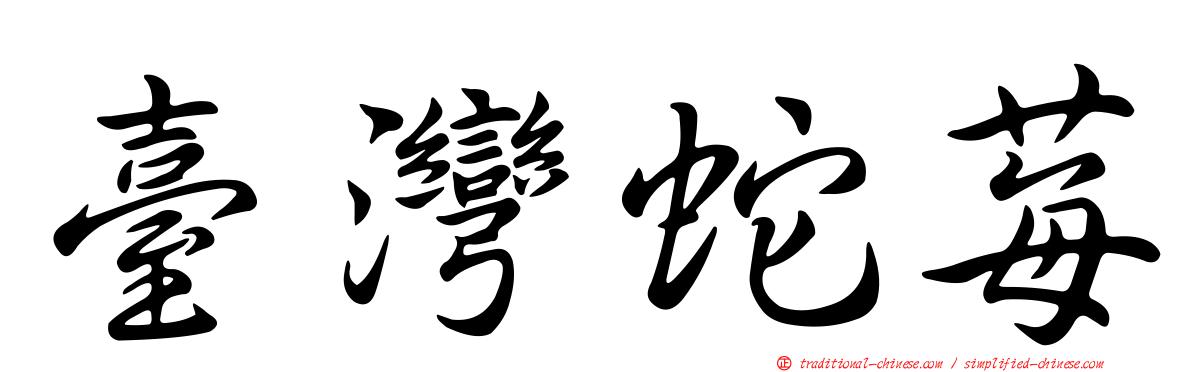 臺灣蛇莓