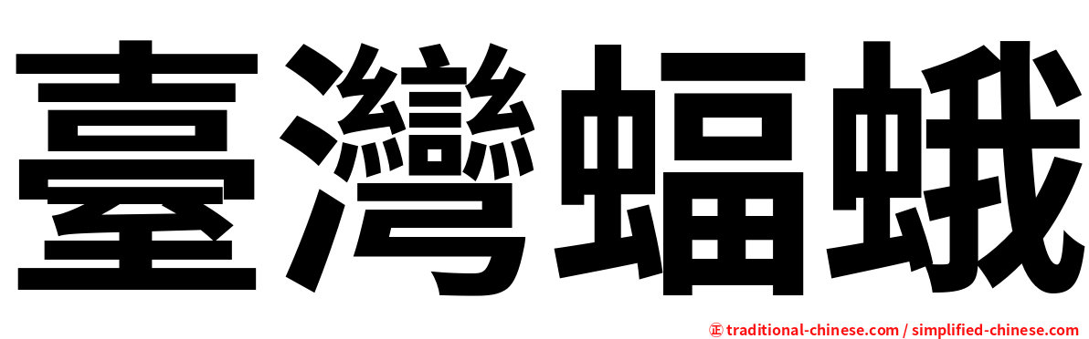 臺灣蝠蛾