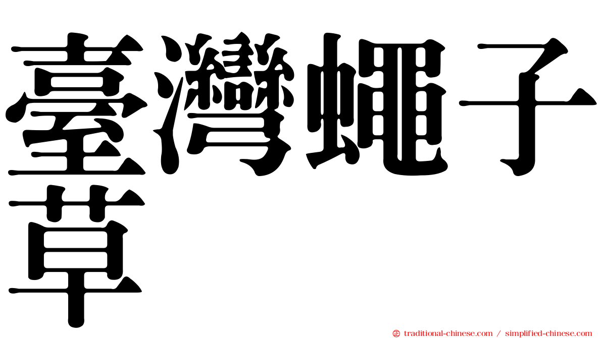 臺灣蠅子草