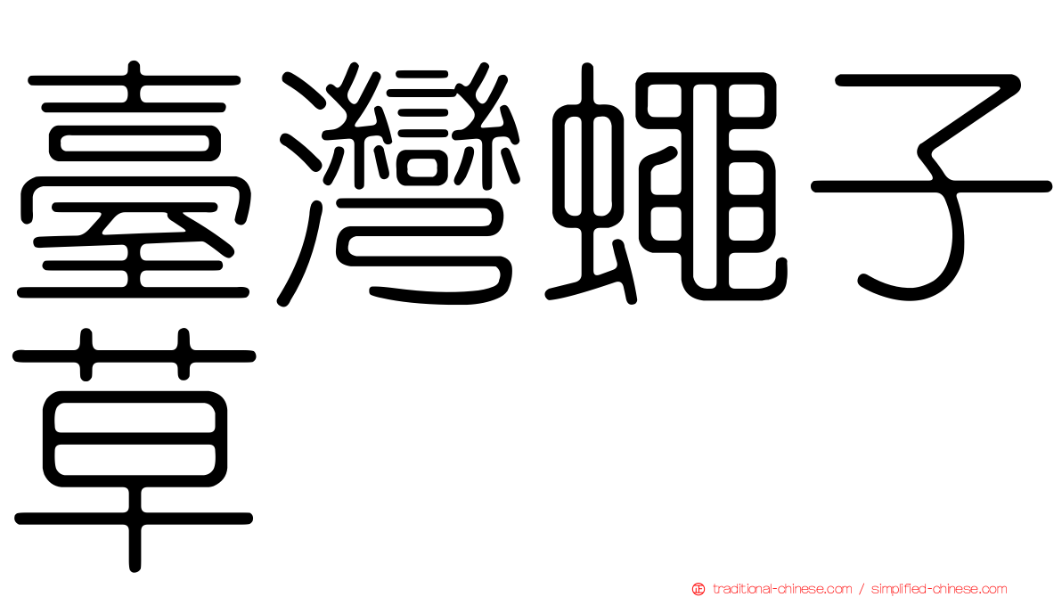 臺灣蠅子草