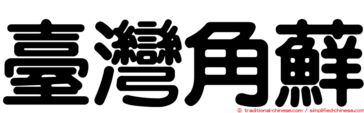 臺灣角蘚