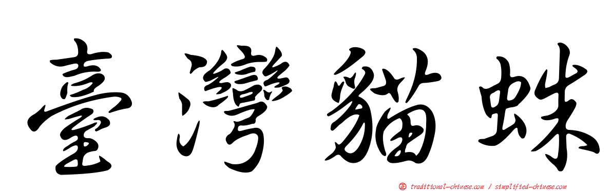 臺灣貓蛛