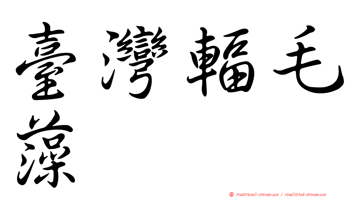 臺灣輻毛藻
